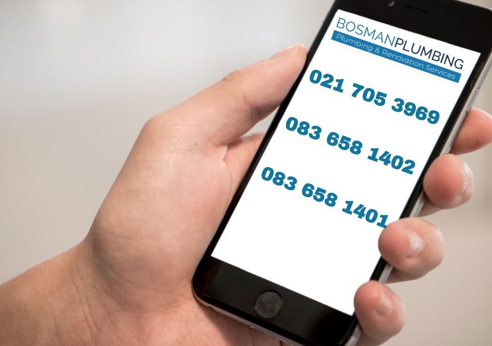 Did You Know That Bosman Plumbing Is contactable Seven Days A Week Did You Know That Bosman Plumbing Is contactable Seven Days A Week